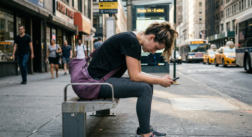 Tư thế ngồi gù lưng sau tập Pilates gây áp lực lên đĩa đệm và cột sống